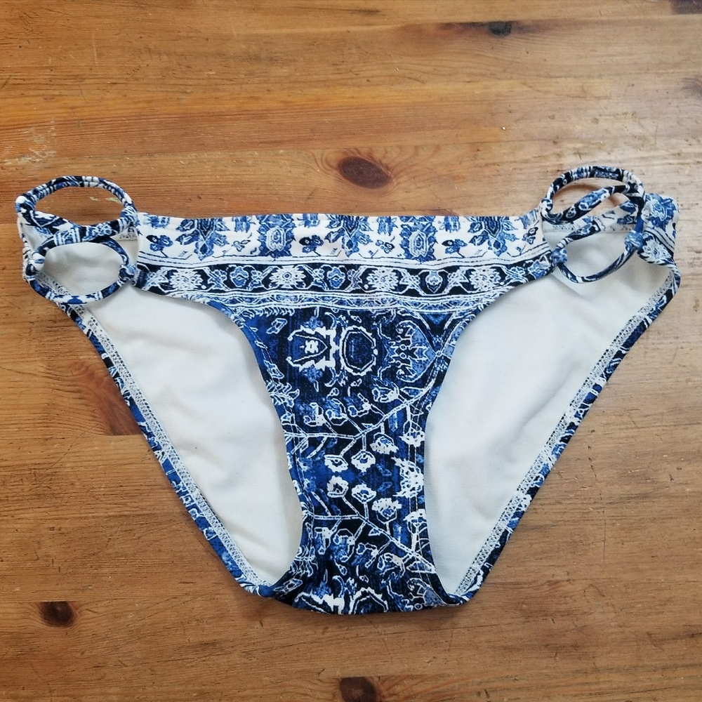 Xhilaration Floral Print Bikini Swim Bottom